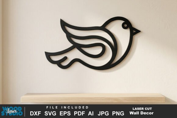 Cute Bird Laser Cut SVG