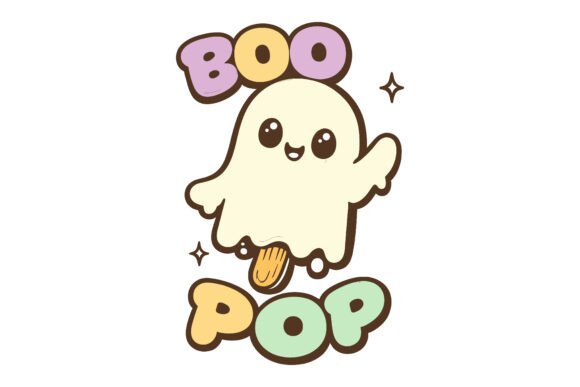 Cute Ghost Boo Pop Cartoon Graphics Freebies