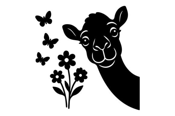 Free Peeking Camel SVG Clipart Vector: Graphics for Crafts