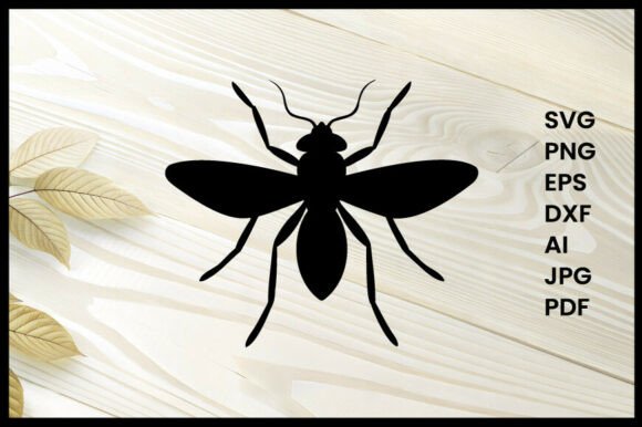 Gnats Silhouette Illustration