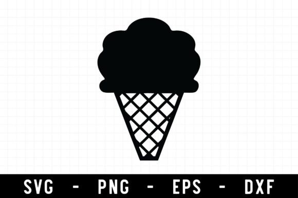 Ice Cream Cone Svg for Crafts and Graphics