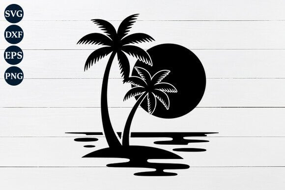 Palm Trees SVG: Graphics for Crafts and Branding