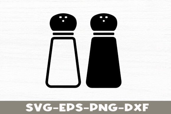 Salt and Pepper Shakers SVG Design