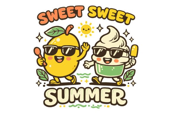 Sweet Sweet Summer Lemon Vector Graphics Freebies